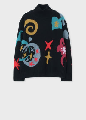 ＜Paul Smith (Women)＞ウィメンズ　”Ｚｏｄｉａｃ”　インターシャ　ニット（２４５５５３９０００４４０Ｎ＿＿＿＿）