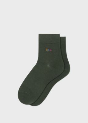 ウィメンズ　”Ｐａｕｌ　Ｓｍｉｔｈ”　カラフル　ロゴ　エンブロイダリー　ソックス（２４５６０３ＭＤＷ）