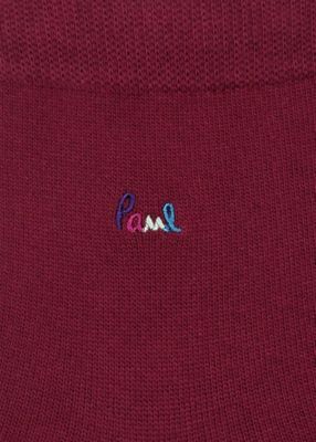 ウィメンズ　”Ｐａｕｌ　Ｓｍｉｔｈ”　カラフル　ロゴ　エンブロイダリー　ソックス（２４５６０３ＭＤＷ）
