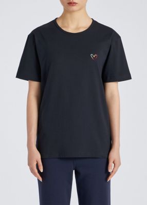 [DEWL]ハート・ローズ半袖ティーシャツ ウィメンズ スワールハート 半袖Tシャツ（245800102J