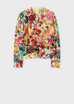 ＜Paul Smith (Women)＞ウィメンズ　”Ｃｏｌｌａｇｅ　Ｆｌｏｒａｌ”　カーディガン（２４５９０９９０００ＫＮ１３７＿＿＿）