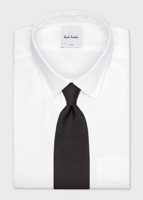 【美品・高級品】Paul Smith メインライン タキシード ブルーグレー Paul Smith（ポールスミス）の「バイカラーライン ナロータイ