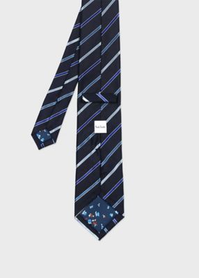 Paul Smith グラデーションレジメンタルタイ グラデーション レジメンタルタイ（ブルー） ｜ポール・スミス