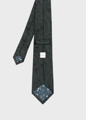 Paul Smith ネクタイ ペイズリー シルク スーツ シャドーペイズリー タイ（ブルー） ｜ポール・スミス