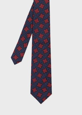 ジオメトリックパターン タイ（250074552MJ） | Paul Smith