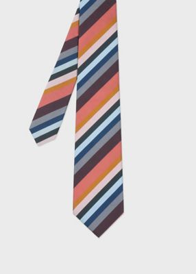 ＜Paul Smith (Men)＞アーティストストライプ　タイ（２５０１２８５５２ＭＥ）