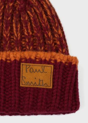 Cropped Logo” ツイストヤーン ニットキャップ