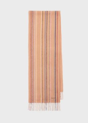 Signature Separated” カシミヤマフラー