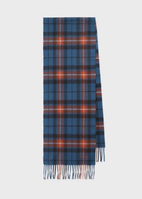 Paul Smith (Men)/ポール・スミス "Archive Check" カシミヤマフラー(250408CA) 150ネービーブ ネックウォーマー【三越伊勢丹/公式】