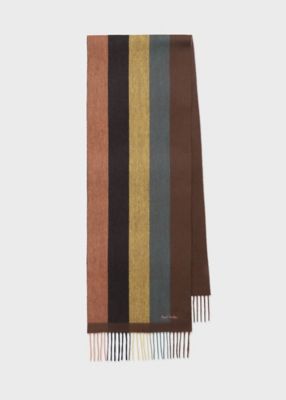 Paul Smith (Men)/ポール・スミス ビッグストライプ マフラー(250414) 750オレンジ ネックウォーマー【三越伊勢丹/公式】