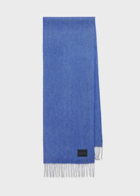 Cropped Logo” カシミヤブレンド マフラー