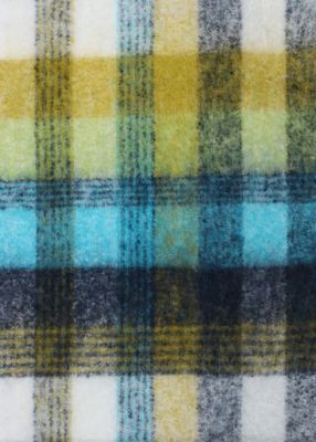 Cropped Logo” メリノウール チェックマフラー