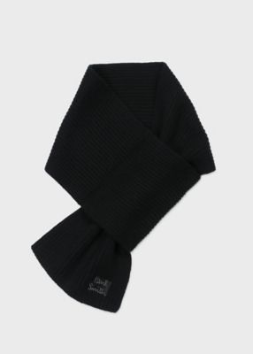 ＜Paul Smith (Men)＞”Ｃｒｏｐｐｅｄ　Ｌｏｇｏ”　ショートマフラー（２５０４４５ＣＭＩＮＩＭ）