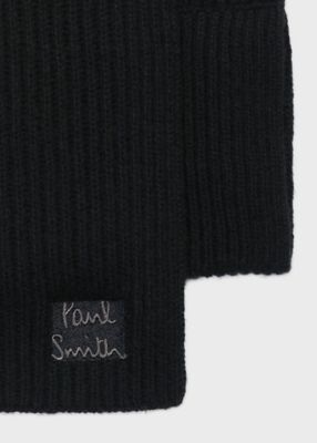 Cropped Logo” ショートマフラー