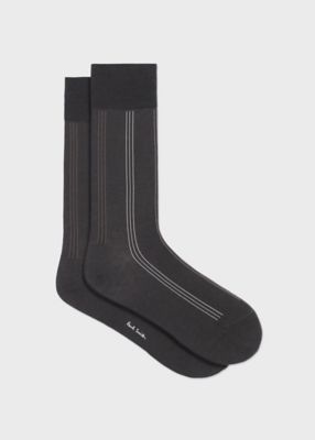 ＜Paul Smith (Men)＞スリーストライプ　ソックス（２５０６１０ＤＲ）