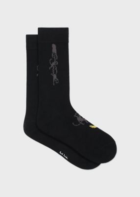 ＜Paul Smith (Men)＞”Ｍｏｎｋｅｙ　＆　Ｂａｎａｎａ”　ソックス（２５０６１２ＤＲＯ）