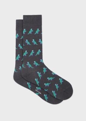 ＜Paul Smith (Men)＞”Ｄｉｎｏ”　ソックス（２５０６２７ＣＳ）