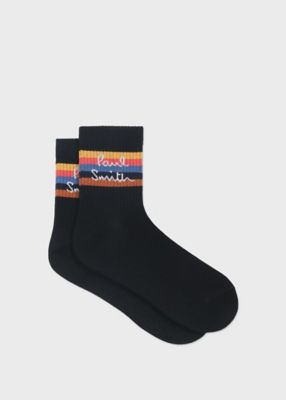 ＜Paul Smith (Men)＞アーティストストライプ＆ロゴ　ソックス（２５０６４４ＭＤ２）