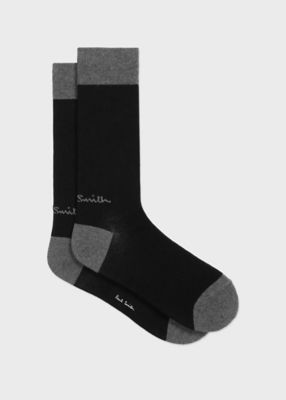 ロゴ2足セット　Paul Smith ロゴ刺繍 ソックス 黒 0432384056722cl_15