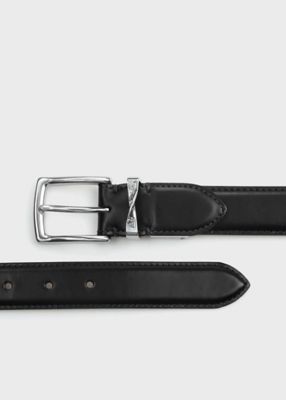 ＜Paul Smith (Men)＞ツイストループロゴ　レザーベルト（２５０７０５ＦＲ）