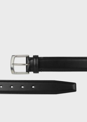 定価２万円　ポールスミス  レザーベルト　黒　日本製　ウエスト 82cm Paul Smith ポールスミス ベルト レザーベルト メンズ