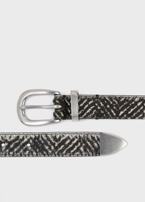 ヘリンボーン レザーベルト（250726IN） | Paul Smith (Men