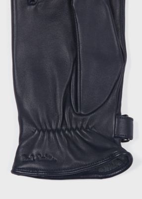 シグネチャーストライプ パイピングウール グローブ