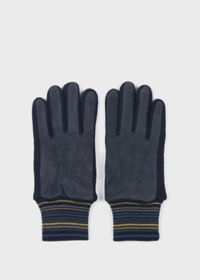 マルチボーダーリブ スウェードグローブ（250756） | Paul Smith