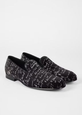 【定価15万/極美品】DOLCE&GABBANA ベルベットスライドローファー Slide Notes” ”Rudyard” ベルベット ローファー