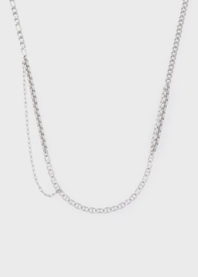 Layered Mixed Chain” ネックレス