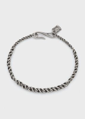 Paul Smith (Men)/ポール・スミス "Gradation Rope Chain" ブレスレット(250912240R) 000ギンイロ 【三越伊勢丹/公式】