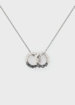 Paul Smith (Men)/ポール・スミス "Square Spike" ダブルリングネックレス(250915210) 000ギンイロ 【三越伊勢丹/公式】