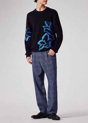 新品☆Paul Smith マイクロチェックジャージ トラウザーズ☆紺☆Sサイズ Paul Smith - 新品☆Paul Smith マイクロチェックジャージ