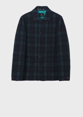 【送料無料】Paul Smith (Men)/ポール・スミス ブラックウォッチ カバーオール(252112478Y) 496ダークグリ コート・ジャケット【三越伊勢丹/公式】