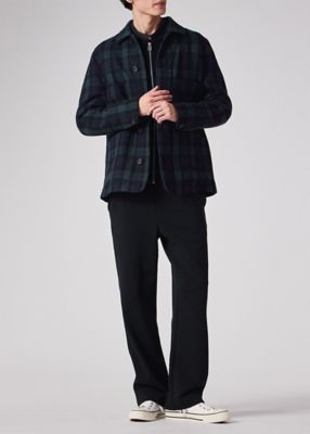 Paul Smith】コーデュロイ切替 ブラックデニムコート カバーオール