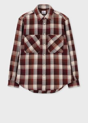 ＜Paul Smith (Men)＞ヘビーツイル　バッファローチェック　オーバーシャツ（２５２３０７４５０Ｙ）