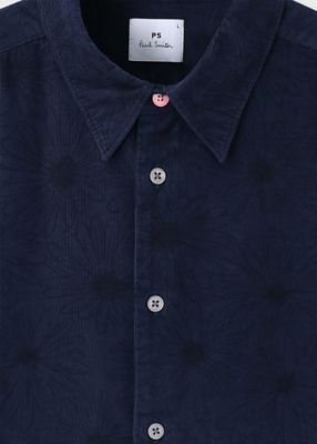 Flower On Cord” コーデュロイシャツ