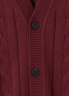 コットンケーブル Vネックカーディガン（252401463Z