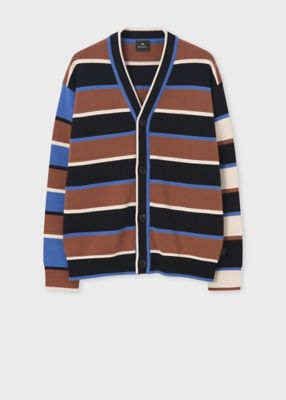 【USED】Paul Smith カーディガン マルチボーダー Paul Smith ポールスミス カーディガン マルチ ネイティブ
