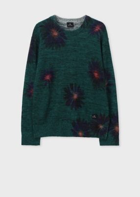 Luminescent Floral” クルーネックセーター
