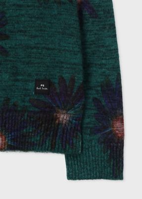 Luminescent Floral” クルーネックセーター