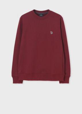 Paul Smith (Men)/ポール・スミス "Sports Stripe Zebra" ワンポイント スウェット(252502026R) 570ワイン トップス【三越伊勢丹/公式】