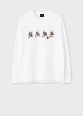 Paul Smith (Men)/ポール・スミス "Cups" 長袖Tシャツ(252550828R) 807シロ トップス【三越伊勢丹/公式】