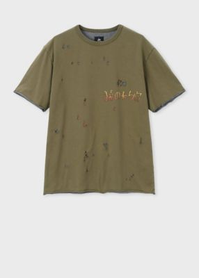 ＜Paul Smith (Men)＞ＲＥＤ　ＥＡＲ　レイヤリングジャージー　半袖カットソー（２５２６２３ＲＫ５０３）