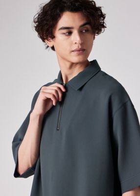 ★Paul Smith★ハーフジップアップコットンピケシャツ 4526660035122cl_75