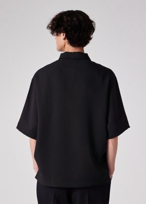 美品　SUPREME 22AW ハーフジップ総柄 ニットポロシャツ ブラック ライトドライテクスチャー ハーフジップ ポロシャツ