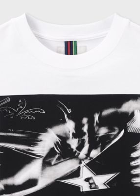 【Paul Smith】\"Window Gaze\" Tシャツ アート モノクローム ロゴ Paul Smith｜