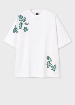 Flower サイン入りTシャツ Drawing Floral” Tシャツ