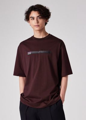 Paul Smith (Men)/ポール・スミス "Sports Stripe Bar" Tシャツ(252759EXT02) 558アカ トップス【三越伊勢丹/公式】