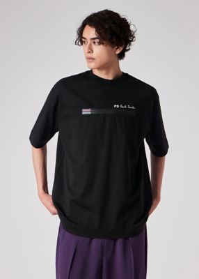 Paul Smith (Men)/ポール・スミス "Sports Stripe Bar" Tシャツ(252759EXT02) 998クロ トップス【三越伊勢丹/公式】